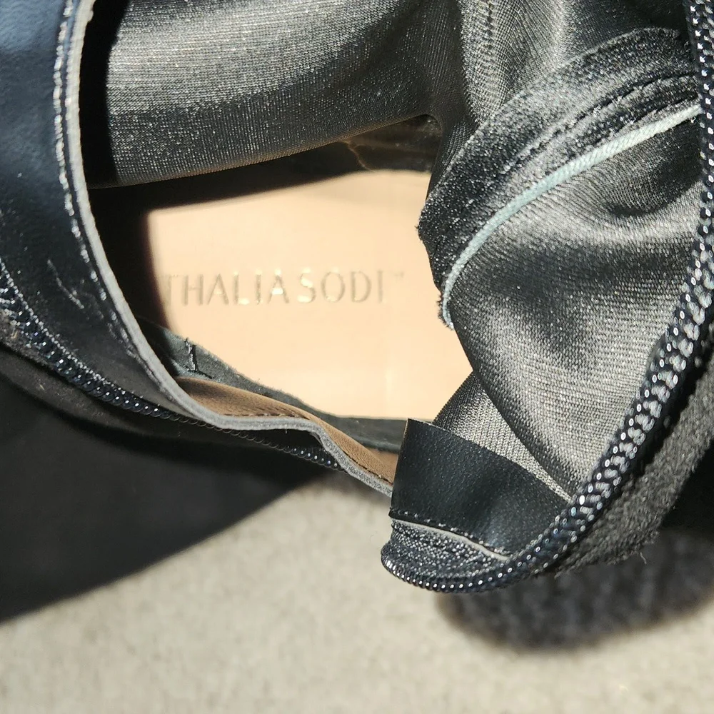 Thalia Sodi Clarissa Black Over the Knee Boots